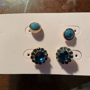 Two Pair Pierced Earrings